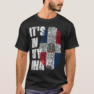 Camiseta ESTÁ EN MI ADN Bandera de República Dominicana