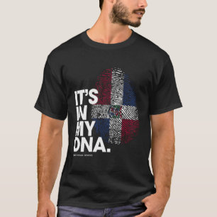 Camiseta Está En Mi Adn Bandera De República Dominicana R D