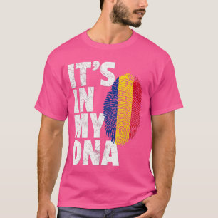 Camiseta ESTÁ EN MI ADN Bandera de Rumania Rumana Regalo pa