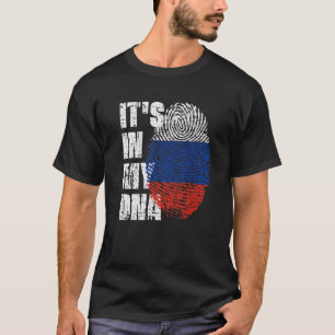 Camiseta ESTÁ EN MI ADN Bandera de Rusia Ruso
