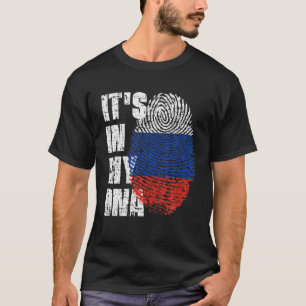 Camiseta ESTÁ EN MI ADN Bandera de Rusia Ruso