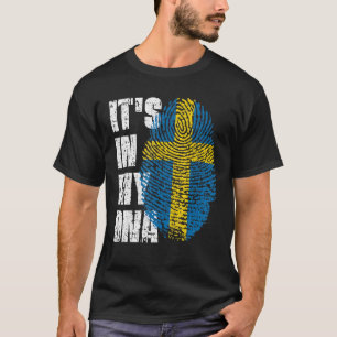 Camiseta Está En Mi Adn Bandera De Suecia Sueca