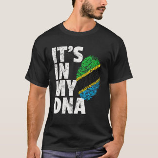 Camiseta Está en mi ADN Bandera de Tanzania regalo oficial 