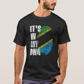 Camiseta Está en mi ADN Bandera de Tanzania tanzana