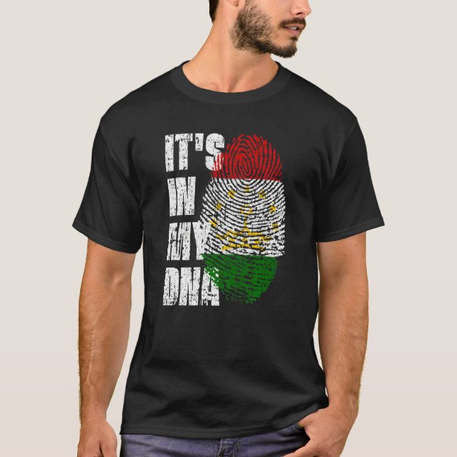 Camiseta Está en mi ADN Bandera de Tayikistán tayikistaní (Anverso)