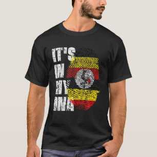 Camiseta ESTÁ EN MI ADN Bandera de Uganda