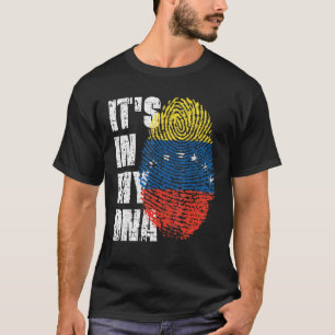 Camiseta Está En Mi Adn Bandera De Venezuela Venezolana