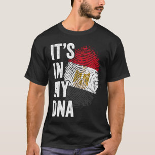 Camiseta ESTÁ EN MI ADN Bandera Egipto Rota Gene Orgullo
