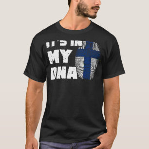 Camiseta Está en mi ADN Bandera Finlandia Hombres mujeres