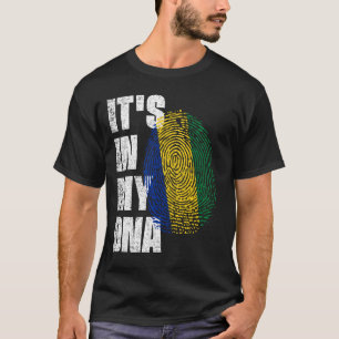 Camiseta ESTÁ EN MI ADN Bandera Gabón