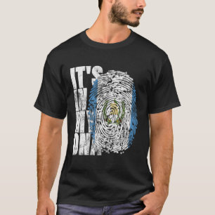 Camiseta Está En Mi Adn Bandera Guatemalteca Estadounidense