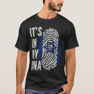 Camiseta ESTÁ EN MI ADN Bandera Israel Hombres Mujeres Niño