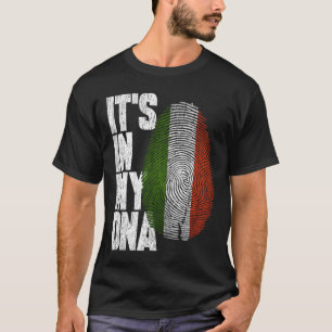 Camiseta Está en mi ADN Bandera italiana orgullosa de Itali