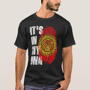 Camiseta Está En Mi Adn Bandera Kirguisa De Kirguistán