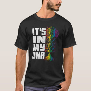 Camiseta Está en mi ADN Bandera LGBT Gay Arcoiris transgéne