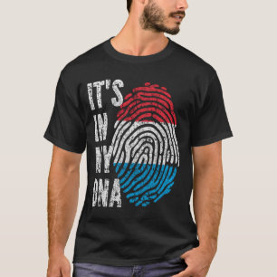 Camiseta ESTÁ EN MI ADN Bandera Luxemburgo Hombres Mujeres 