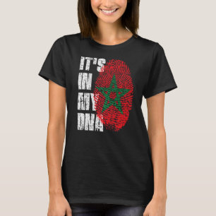 Camiseta Está en mi ADN Bandera marroquí