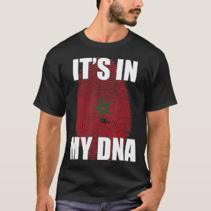 Camiseta Está en mi ADN Bandera marroquí