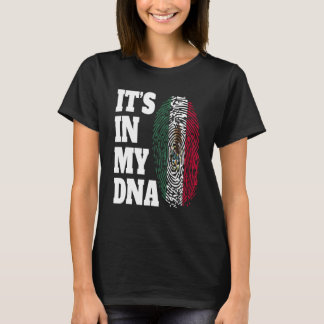 Camiseta Está En Mi ADN Bandera México Mexicano Ciudad de M