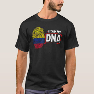 Camiseta Está En Mi ADN Bandera Nacional Colombiana Patriót