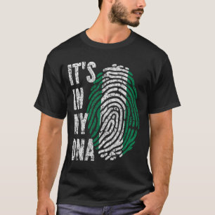 Camiseta ESTÁ EN MI ADN Bandera Nigeria Hombres Mujeres Niñ