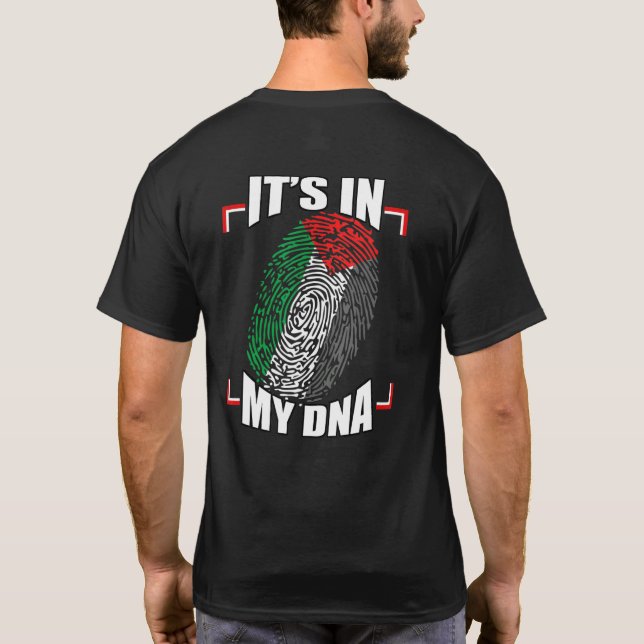 Camiseta Está En Mi Adn Bandera Palestina Árabe Palestina P (Reverso)