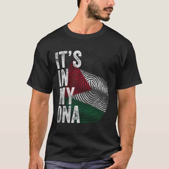 Camiseta Está En Mi Adn Bandera Palestina Palestina Palesti (Anverso)