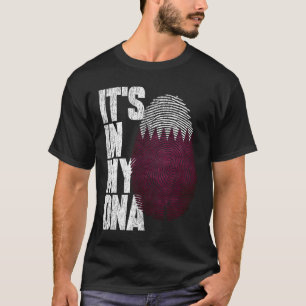Camiseta Está en mi ADN Bandera Qatar orgullosa de Qatar