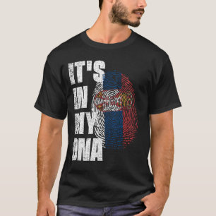 Camiseta ESTÁ EN MI ADN Bandera Serbia