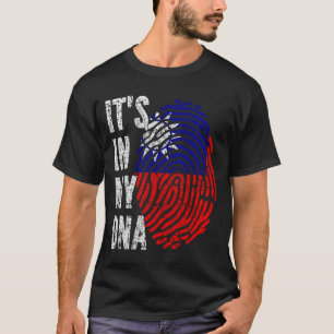 Camiseta ESTÁ EN MI ADN Bandera Taiwán Hombres Mujeres Niño