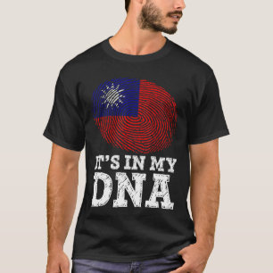 Camiseta Está en mi ADN Bandera taiwanesa orgullosa asiátic
