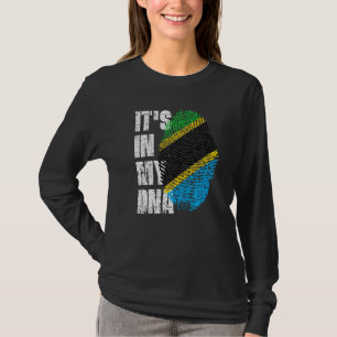 Camiseta Está en mi ADN Bandera tanzana tanzana