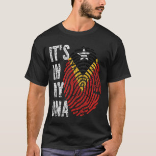 Camiseta ESTÁ EN MI ADN Bandera Timor Oriental Hombres Muje