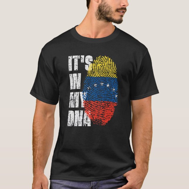 Camiseta Está en mi ADN Bandera venezolana (Anverso)