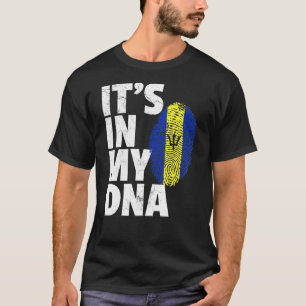 Camiseta Está En Mi Adn Barbados Bandera Orgullo País Nacio