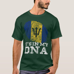 Camiseta Está en mi ADN Barbados Barbadense Bajan Bandera d