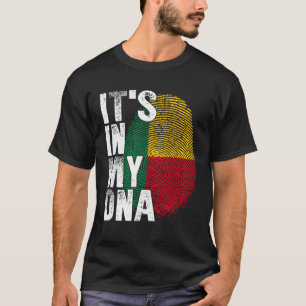 Camiseta Está en mi ADN Beninés Africano Afro África Benín