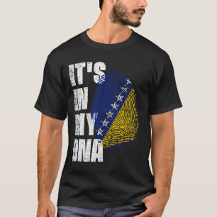 Camiseta ESTÁ EN MI ADN bosnia y bandera herzegovina