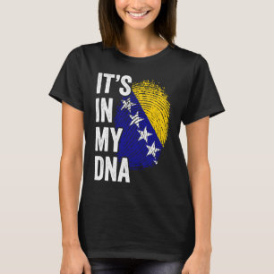 Camiseta ESTÁ EN MI ADN Bosnia y Herzegovina Bandera Raíces