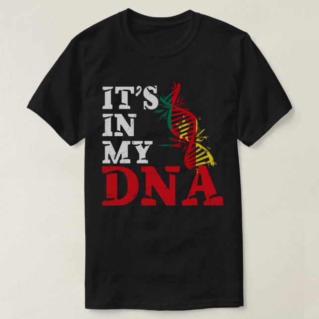 Camiseta Está en mi ADN Camerún (Diseño del anverso)