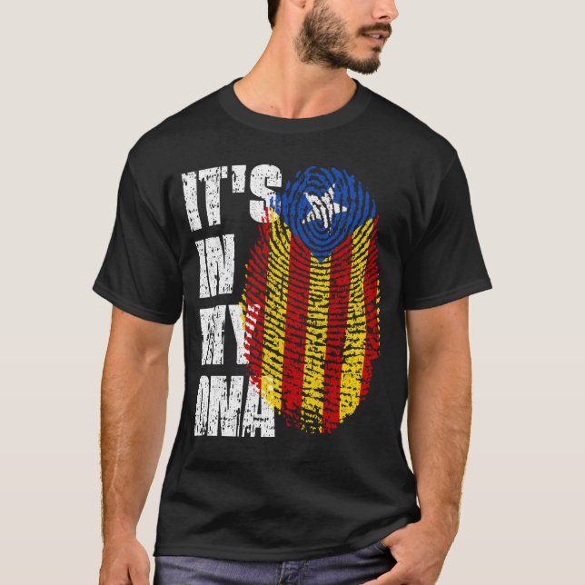 Camiseta ESTÁ EN MI ADN Catalán Bandera Catalana (Anverso)