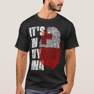 Camiseta ESTÁ EN MI ADN Chica de niño con bandera de Tonga