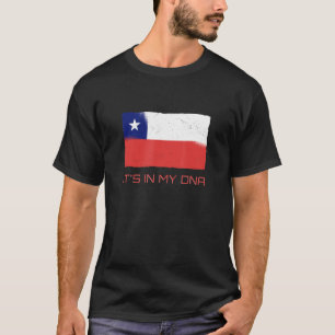 Camiseta Está En Mi Adn Chile Orgullosa Bandera Chilena