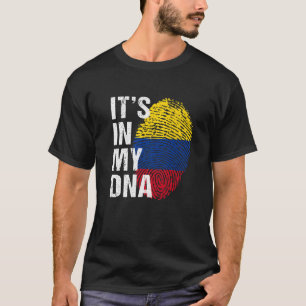 Camiseta Está en mi ADN colombiano Orgullo colombia Hombres