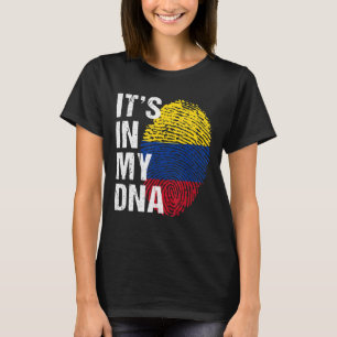 Camiseta Está en mi ADN colombianos orgullosos hombres muje