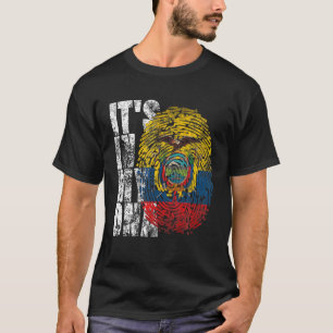 Camiseta Está en mi ADN Ecuador Bandera ecuatoriana para ho