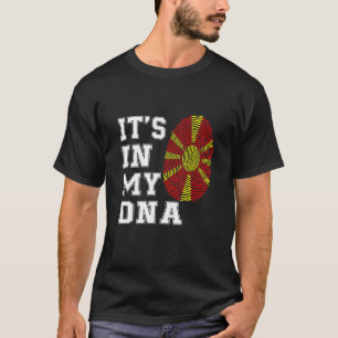 Camiseta Está en mi ADN Eslava Orgullosa Bandera del Norte 