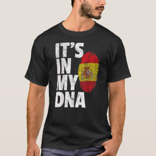 Camiseta Está en mi ADN España Bandera Orgullo Nacional R
