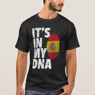 Camiseta Está en mi ADN España Bandera Orgullo Nacional R