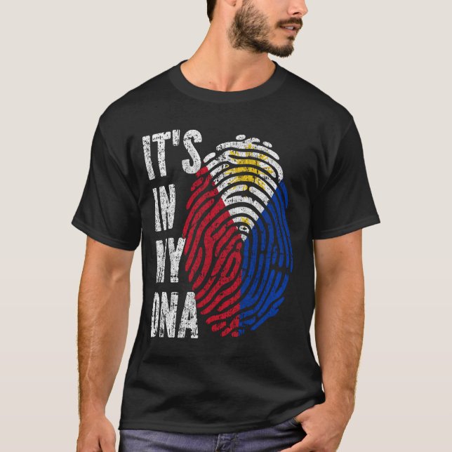 Camiseta ESTÁ EN MI ADN Filipinas Hombres Hombres Mujeres N (Anverso)